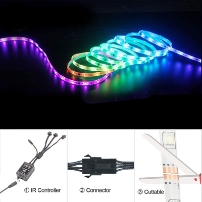 8m 10m flexible led strip lighting Extendable 16 Million 10W IP67